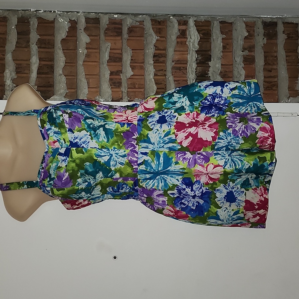 The Kahala Floral Jumpsuit Romper Shorts One Piece Size 8 10 Vintage RARE!